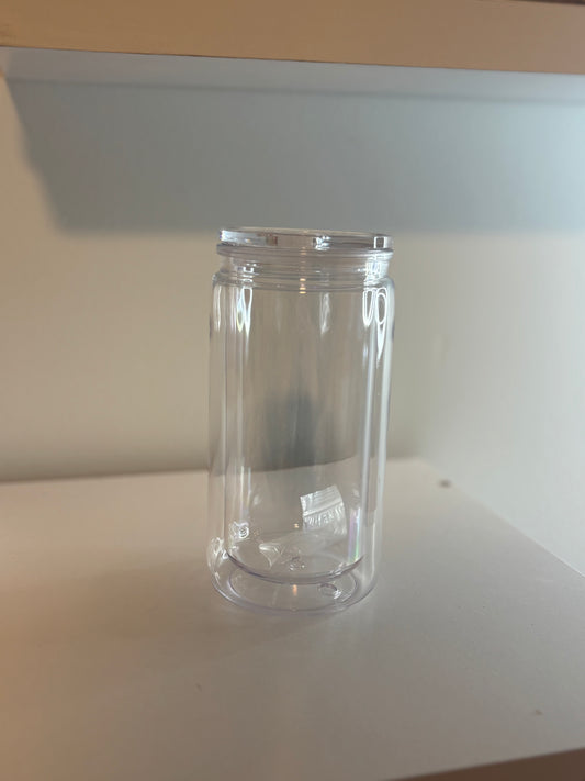 Custom 16oz glass snowglobe cup
