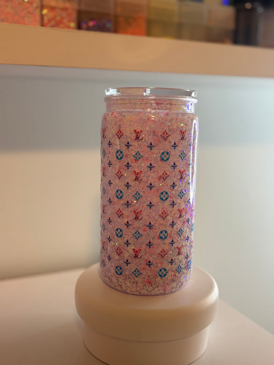 16oz acrylic snow globe pre-made Louie Vuitton