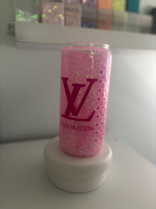 16oz tall Libby pre-made Louie Vuitton snowglobe